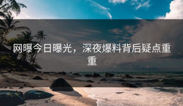网曝今日曝光，深夜爆料背后疑点重重