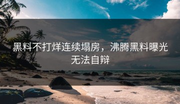 黑料不打烊连续塌房，沸腾黑料曝光无法自辩