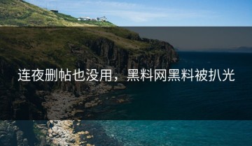 连夜删帖也没用，黑料网黑料被扒光